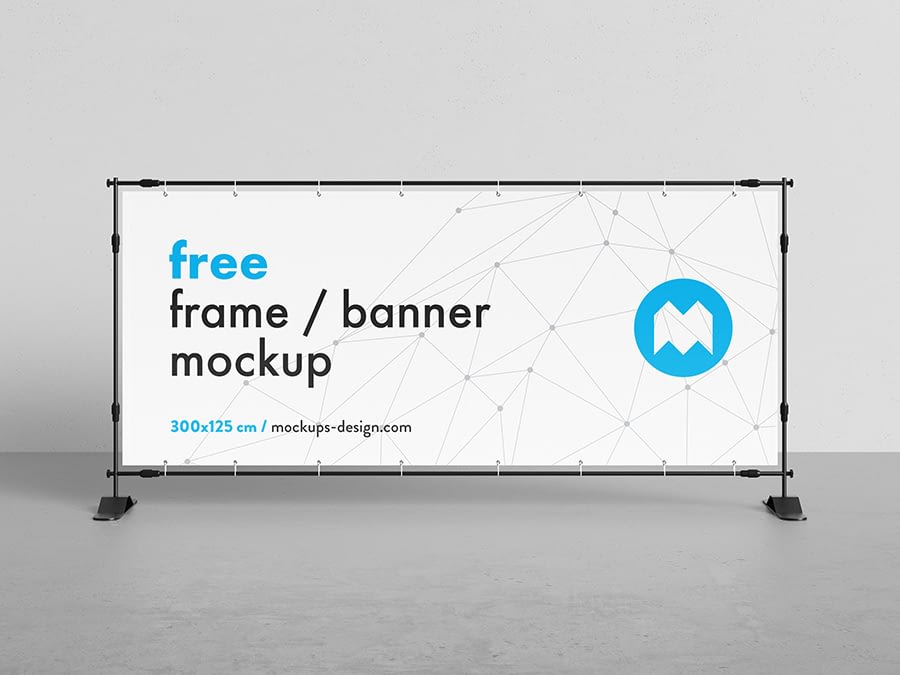 Download Free Banner Frame Stand Mockup 300 X 125cm Free Handpicked Graphic Assets For Your Projects Free Banner Frame Stand Mockup 300 X 125cm
