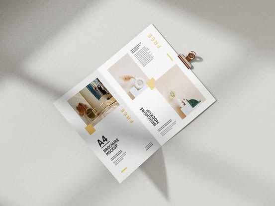 Download Free folded A4 brochure mockup - Free Handpicked Graphic ...