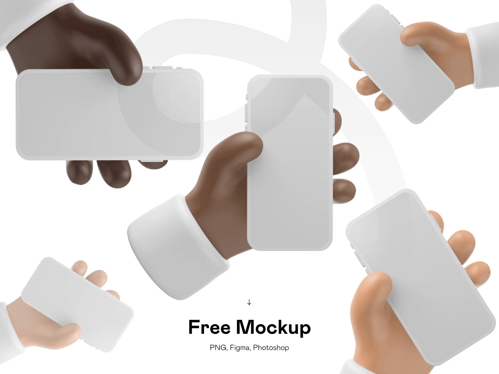 Download Free 3D iPhone Mockup